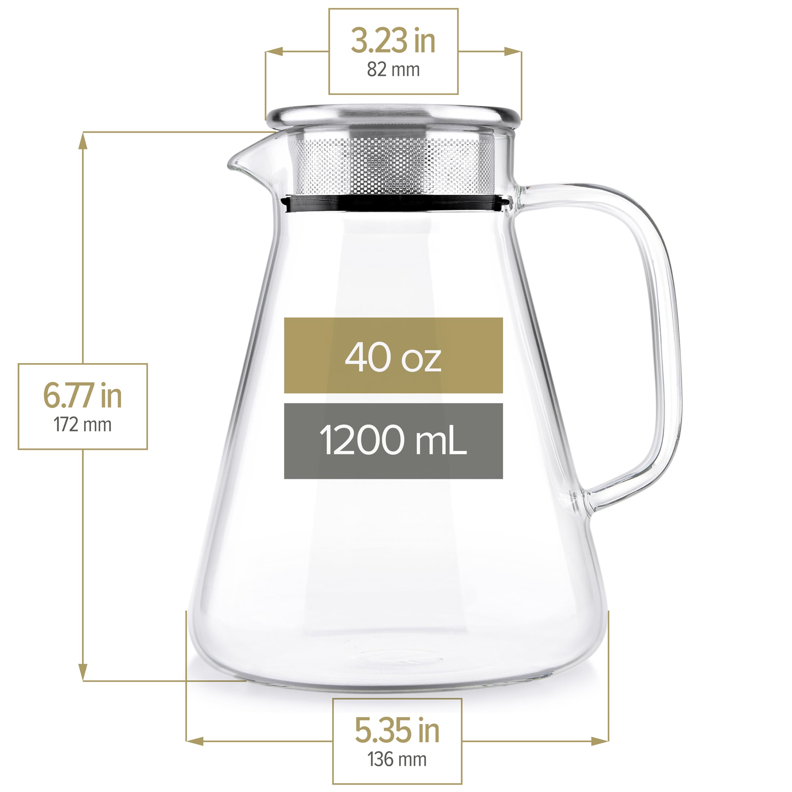Teabloom silicone ring ensures a secure lid during serving.