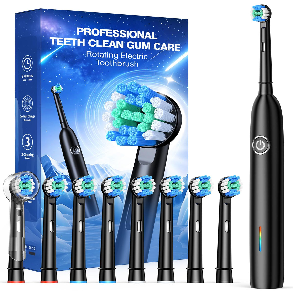 Teeaegis rotating electric toothbrush motor delivering a thorough clean.