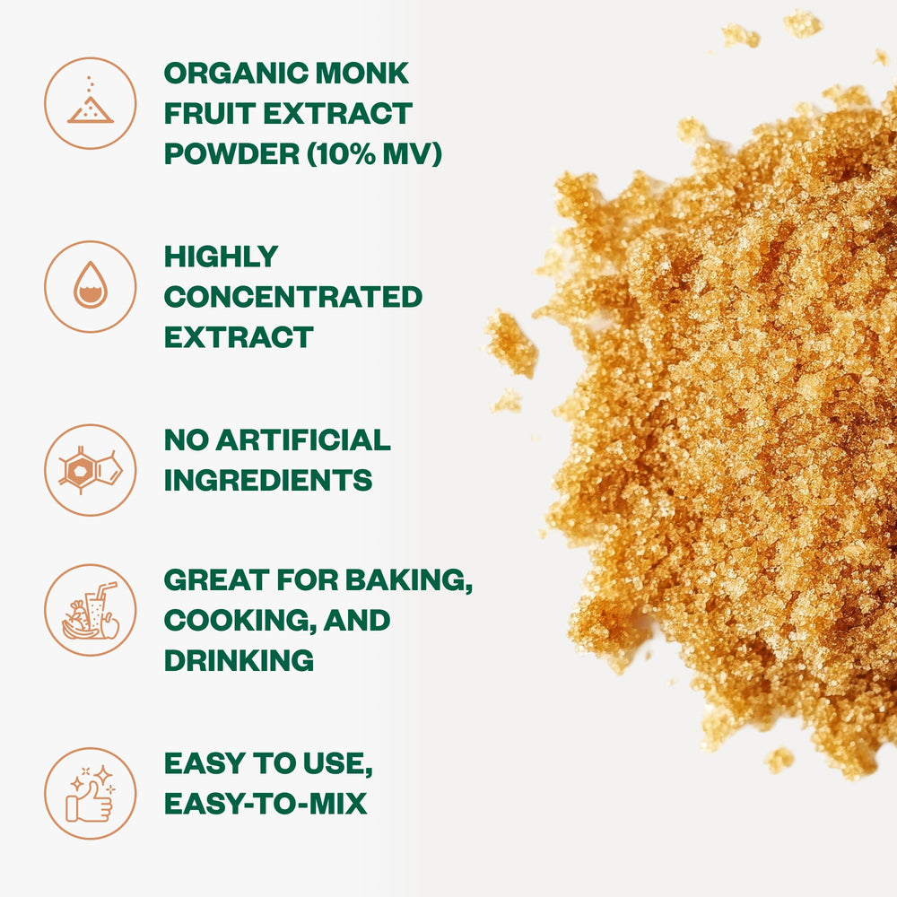 TEAki Hut Monk Fruit Powder dissolves quickly in tea for a clean, sweet taste