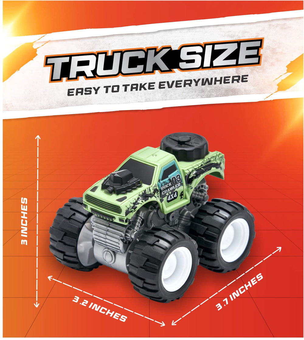 Team Power Monster Trucks designed for ages 3 and up with open-ended play