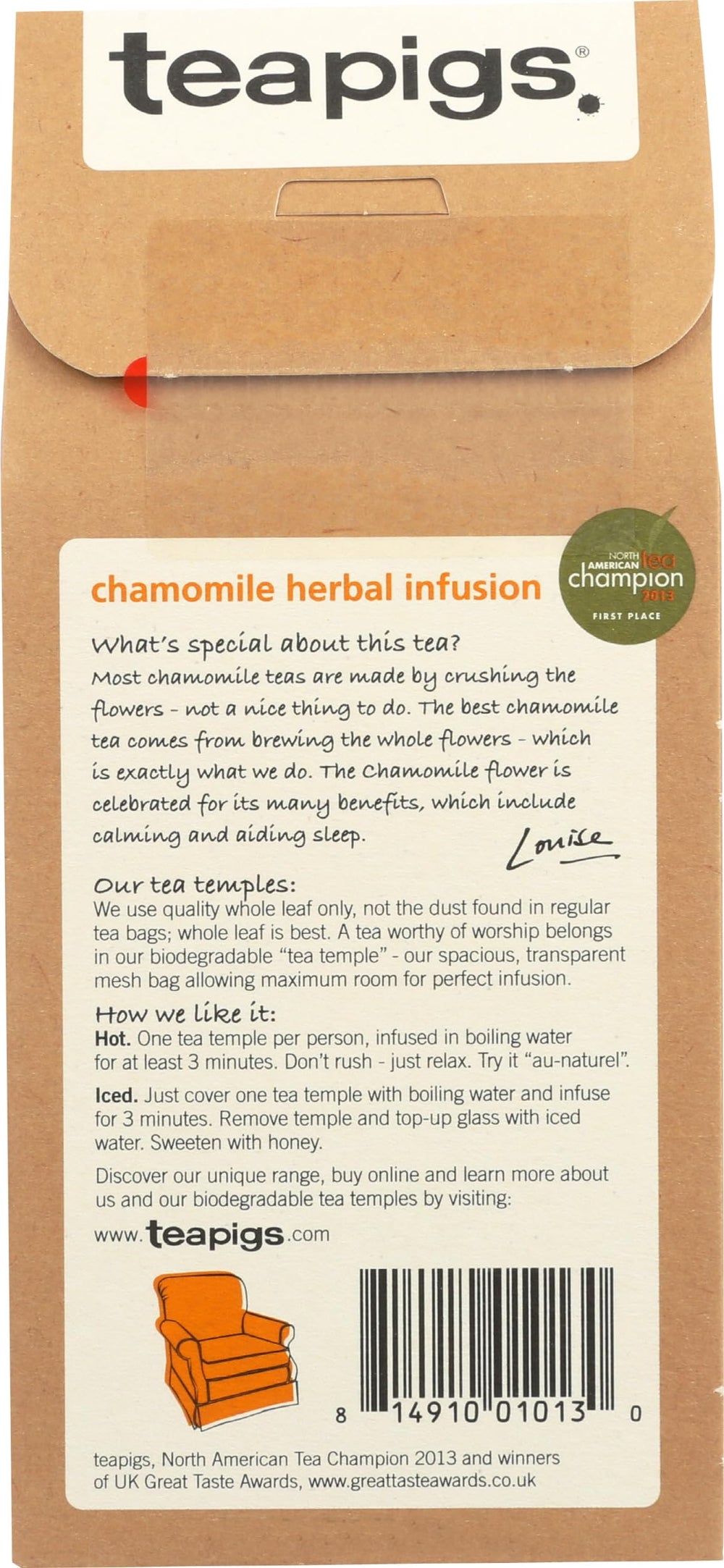 teapigs Chamomile Flowers Tea dried chamomile flowers close-up showing natural florals