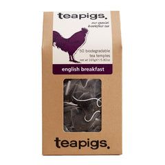 teapigs English Breakfast tea bags in box, ready for quick mornings