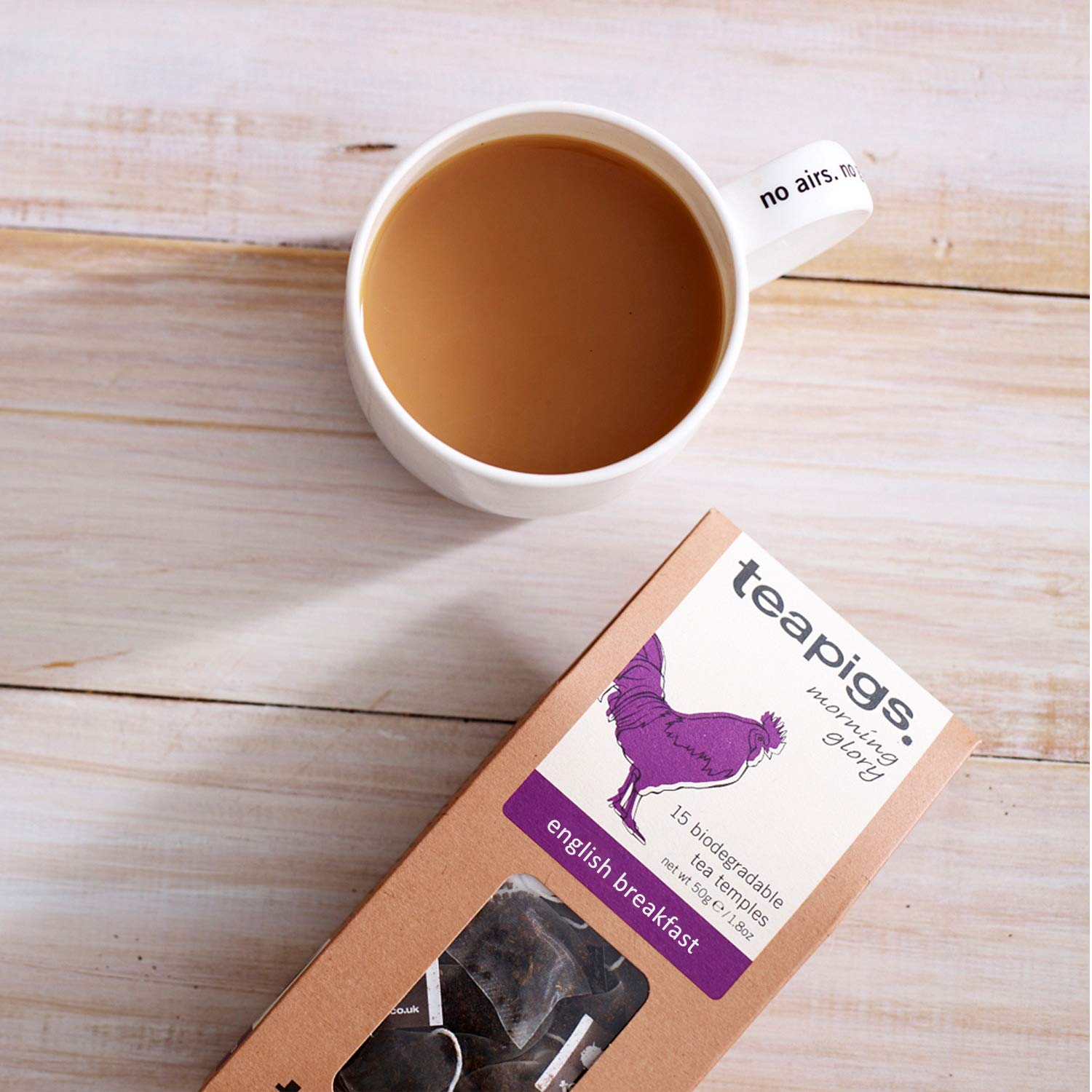 teapigs steaming cup of English Breakfast ready to sip