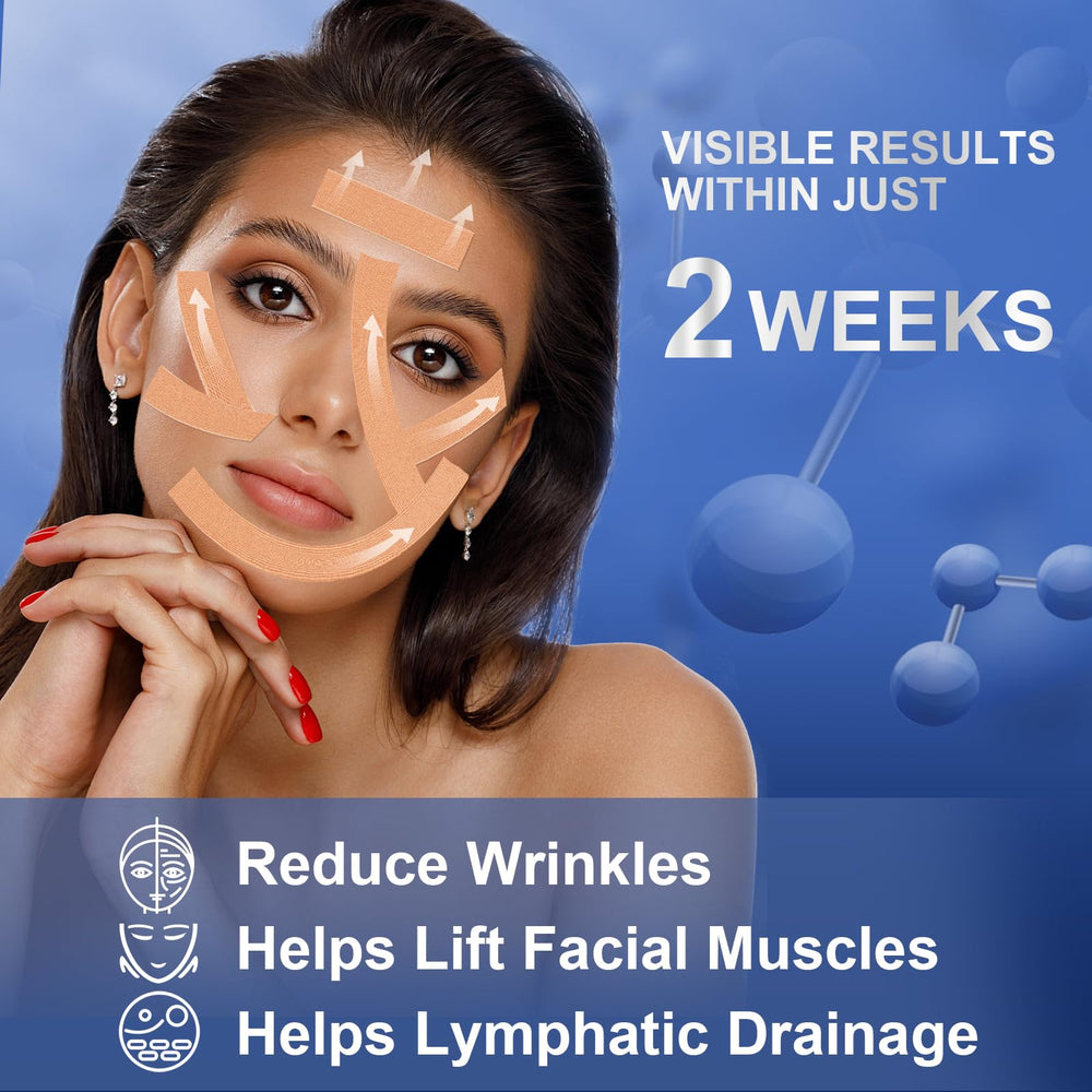 TEAWOO tape on cheeks to reduce fine lines with comfortable wear