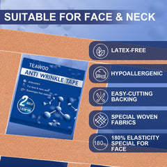 TEAWOO tape on nasolabial folds for softer lines