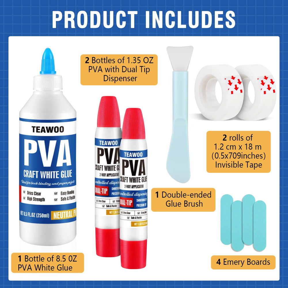 TEAWOO travel glue bottles for precise on-the-go repairs
