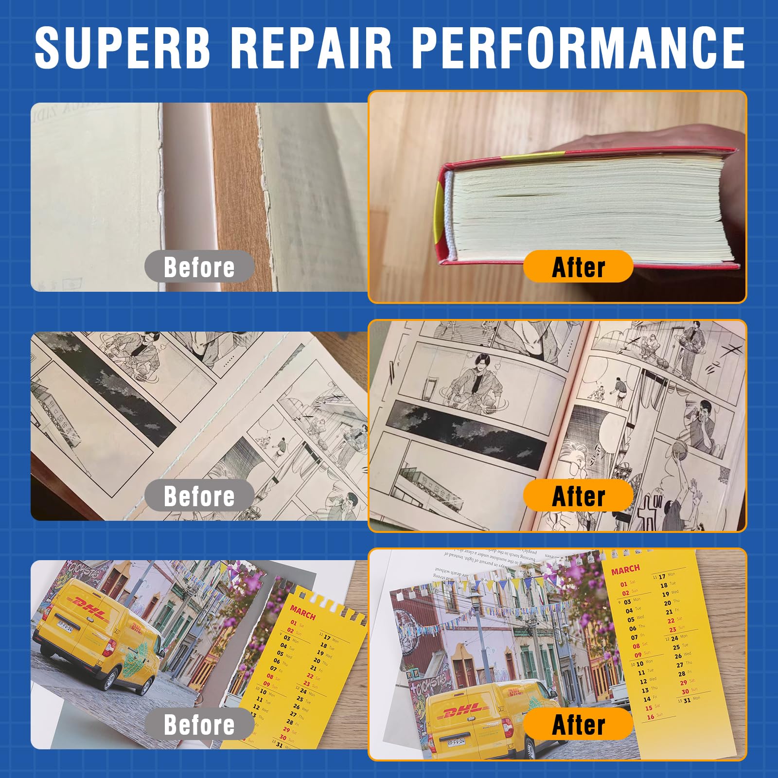 TEAWOO invisible tape rolls for edge masking and reinforcement