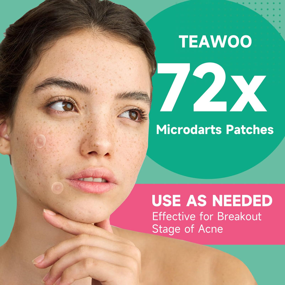 Compact TEAWOO travel-pack makes on-the-go acne care easy.