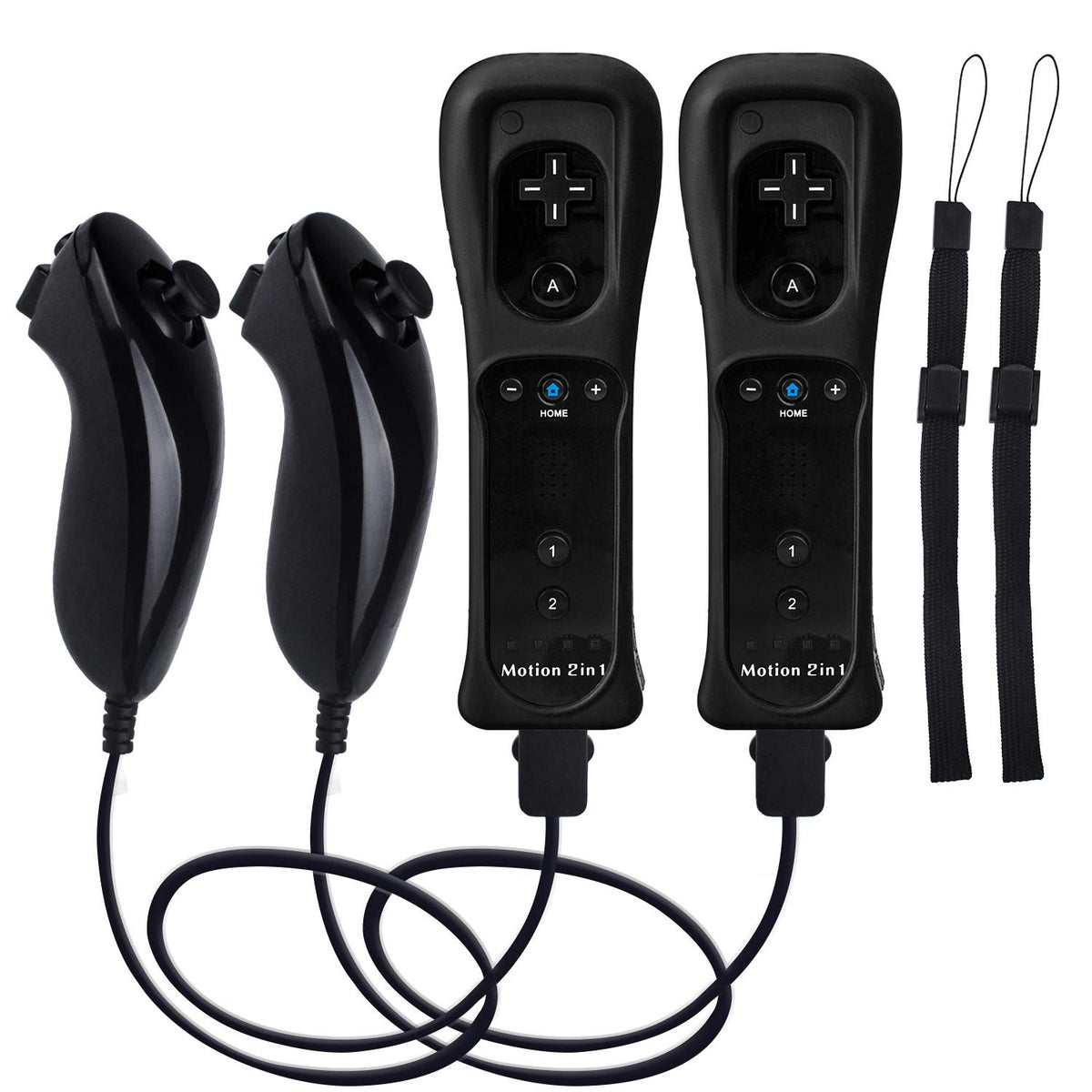 TechKen Motion Plus Wii controller front view, ready for immersive gameplay