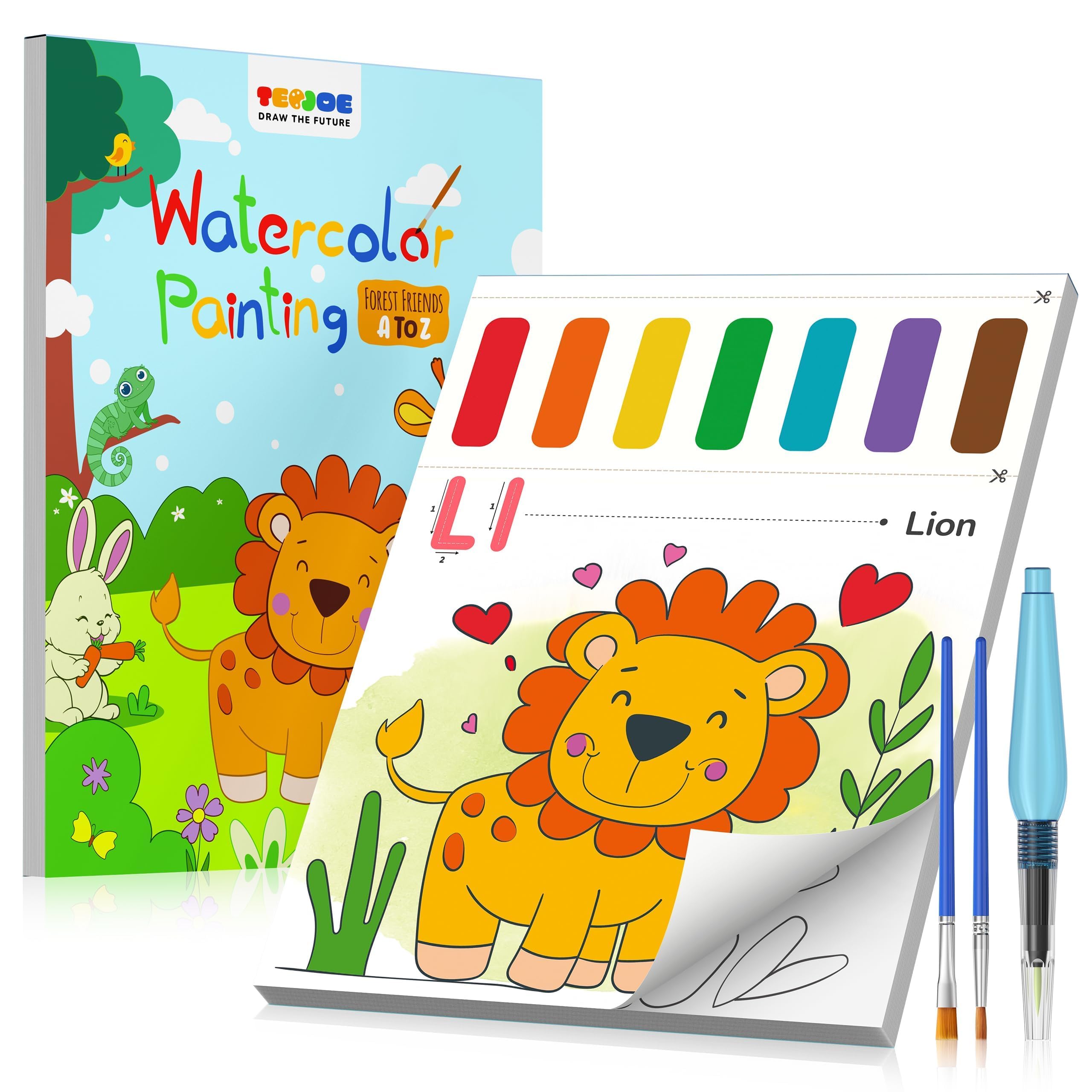 TECJOE Paint with Water alphabet animal drawings promote early learning through color exploration.