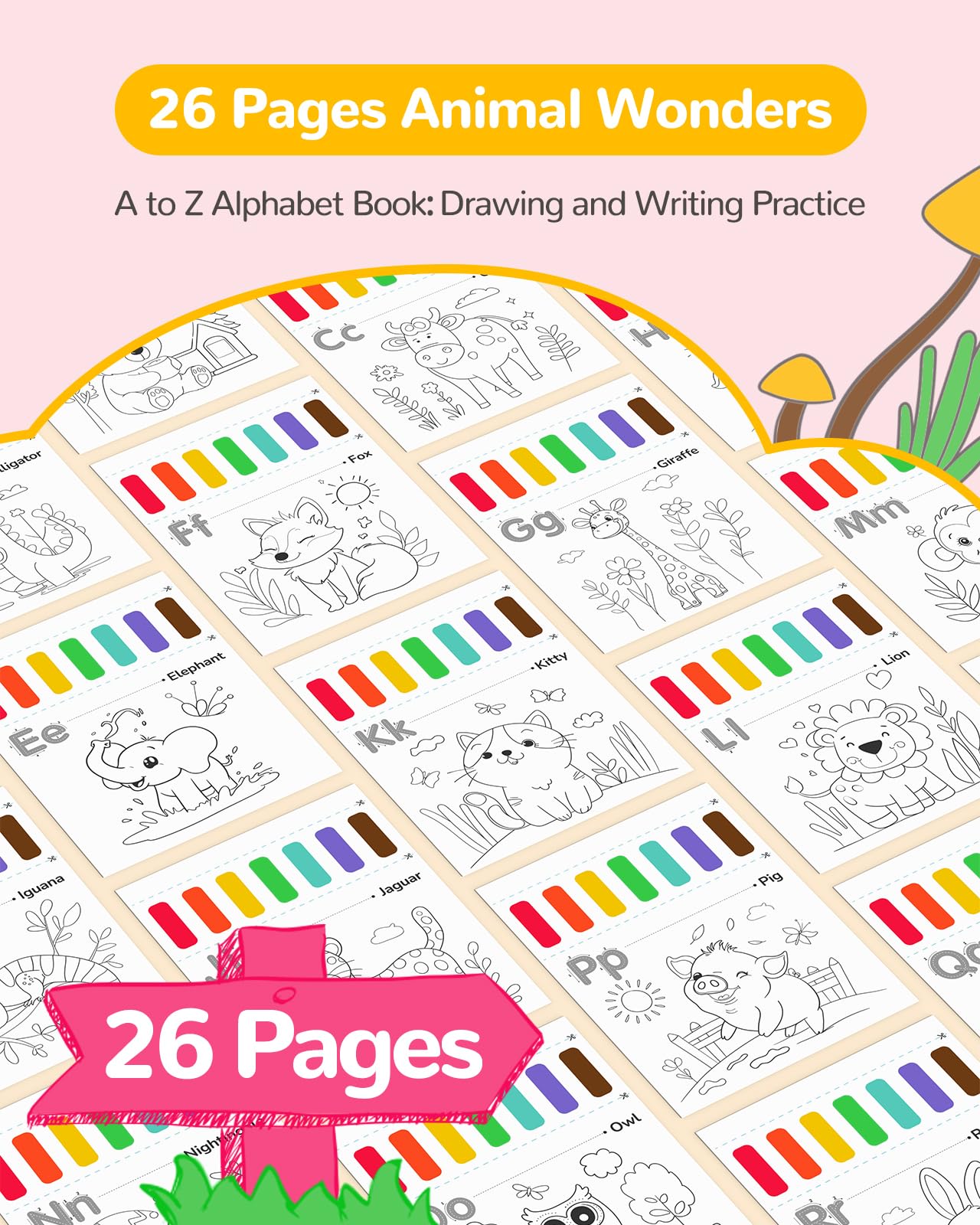 TECJOE watercolor paint set with three brushes supports easy grip and creative doodling.