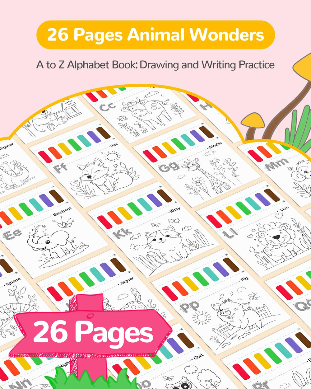 TECJOE watercolor paint set with three brushes supports easy grip and creative doodling.