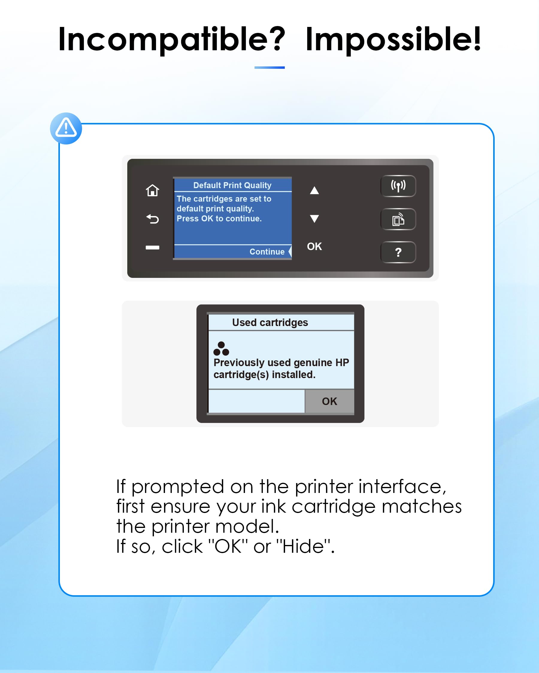 TECKKIN 67XL HP+ service compatibility with supported printers.