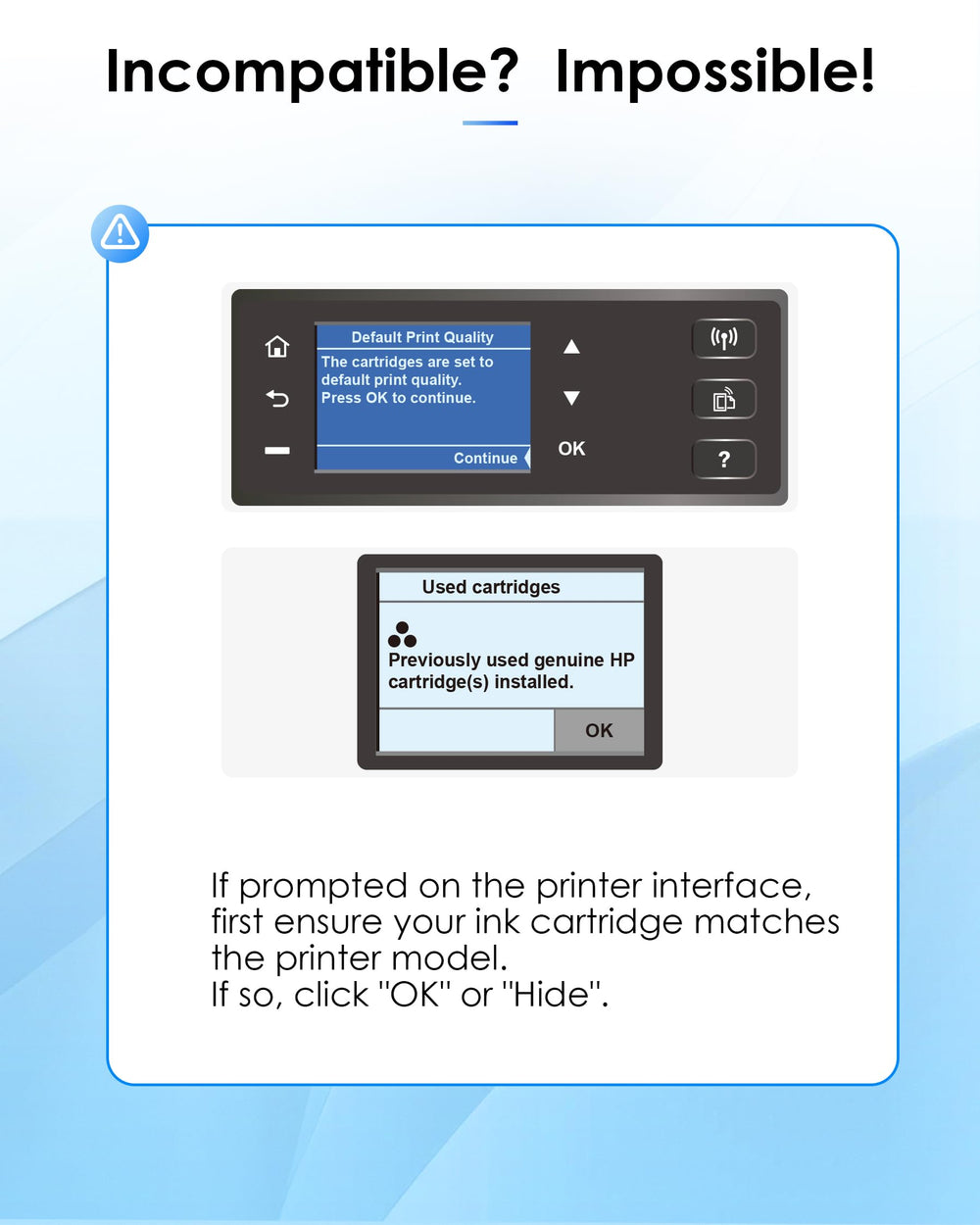 TECKKIN 67XL HP+ service compatibility with supported printers.