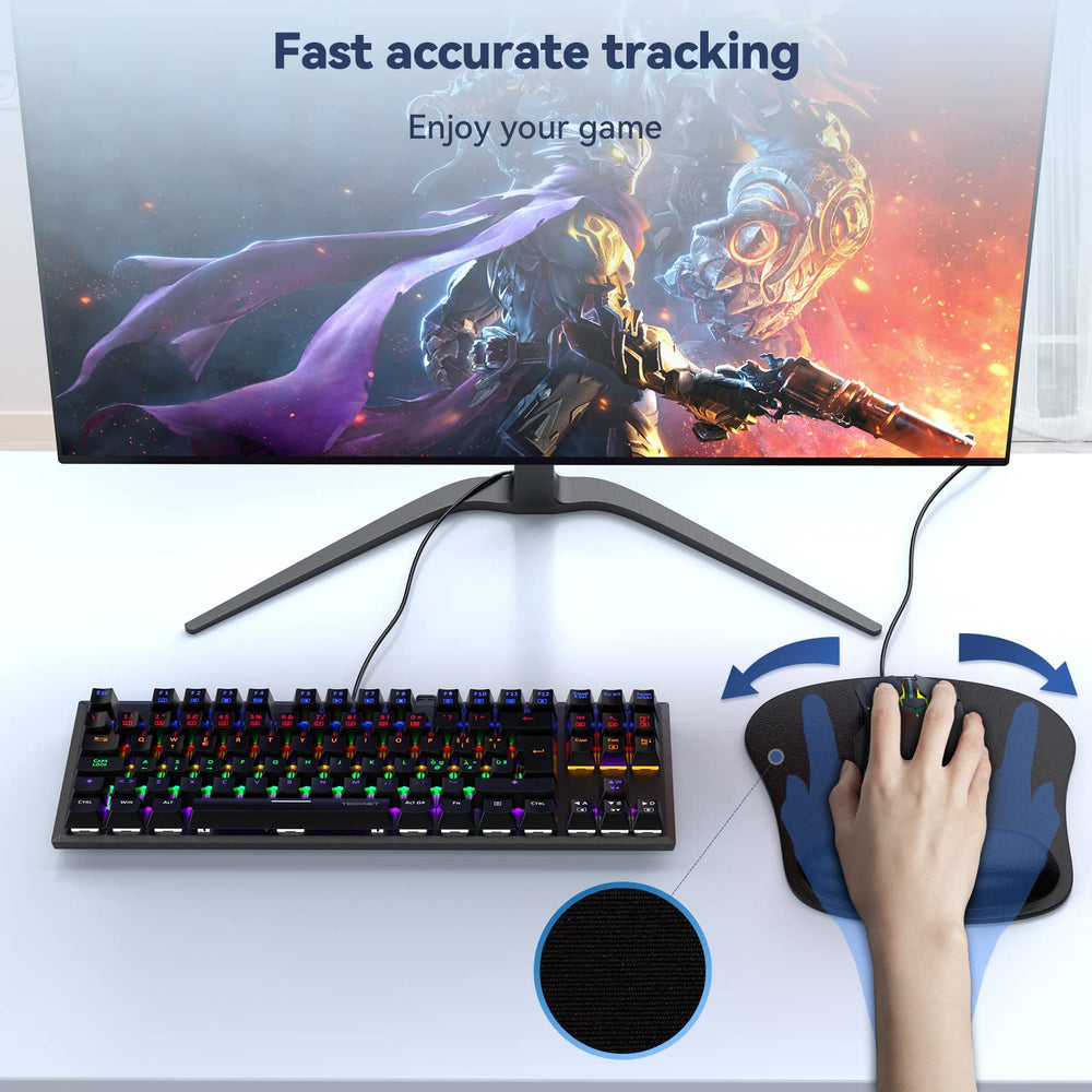 TECKNET durable, easy-care surface for everyday office or gaming.