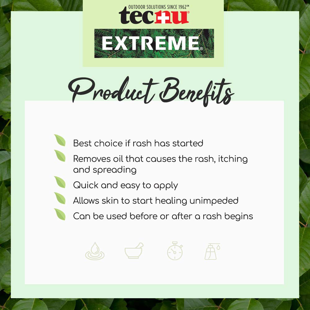 Tecnu Extreme used on wet skin to lift urushiol oil