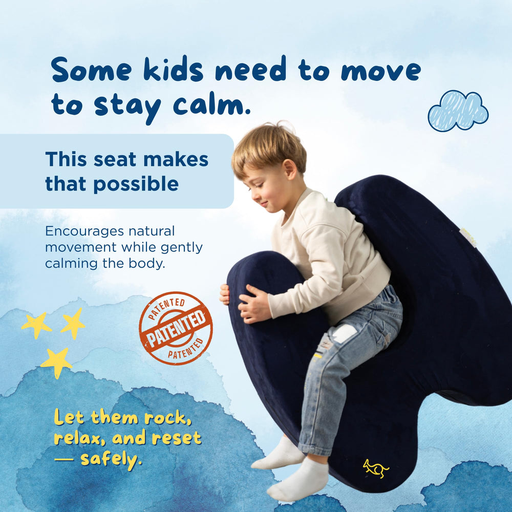 TED KANGAROO Sensory Soft Squeeze Seat rocking motion helps kids reset calmly during breaks.