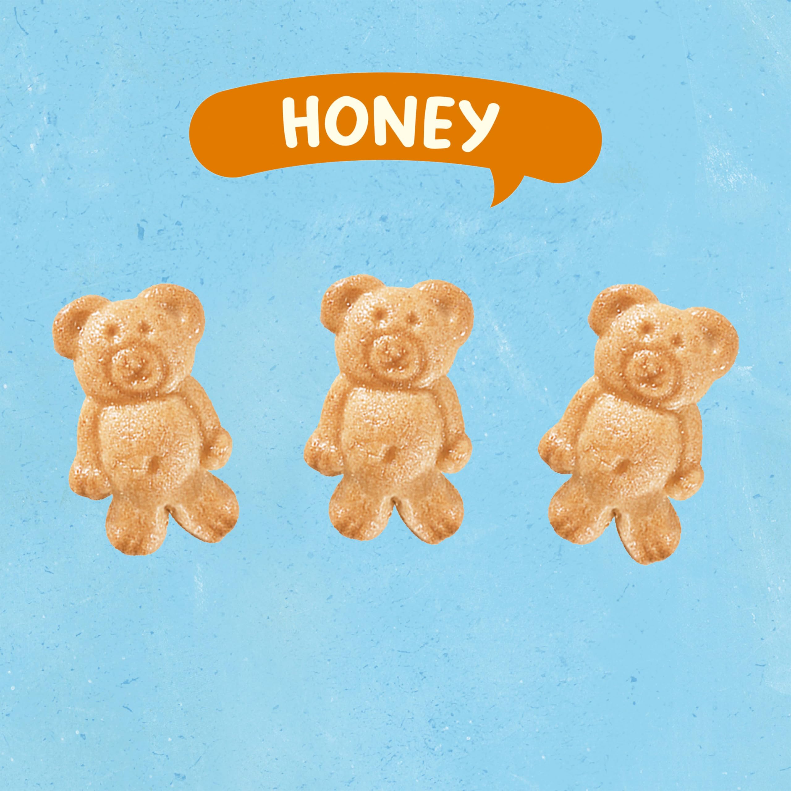 Teddy Grahams provide 8 g whole grain per serving.