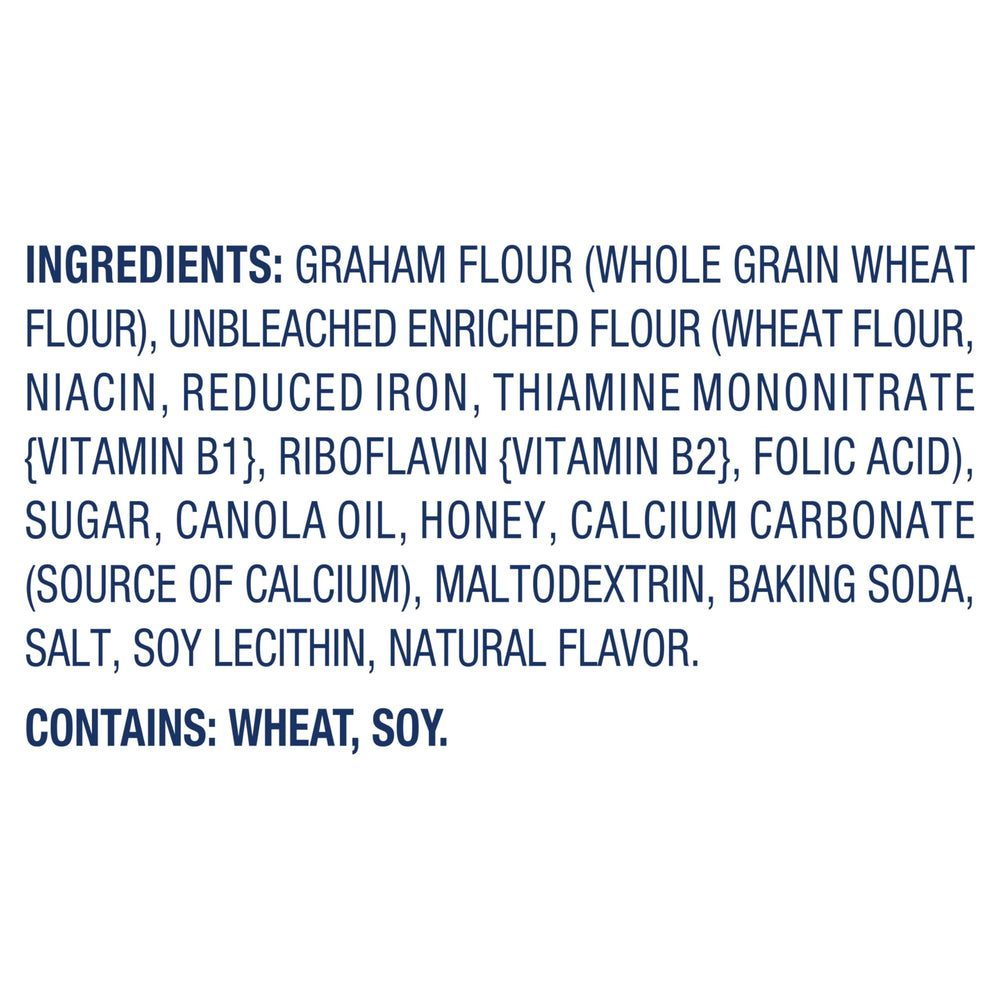 Teddy Grahams real honey flavor shown in a bite.