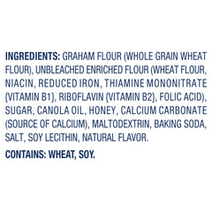 Teddy Grahams real honey flavor shown in a bite.