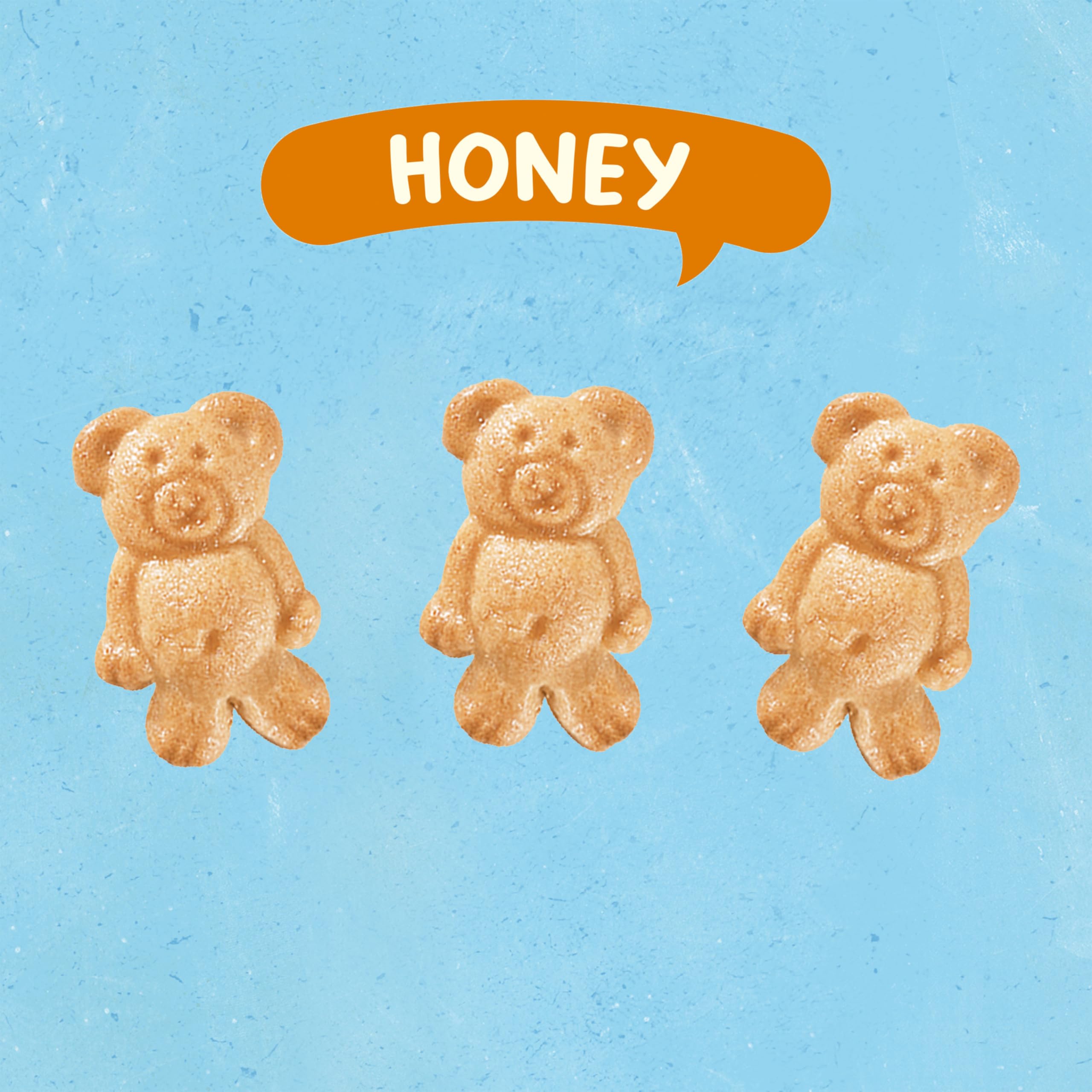 Teddy Grahams whole grain per serving highlight on label.