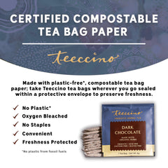 Table setup highlighting Teeccino prebiotic blend for digestive wellness.