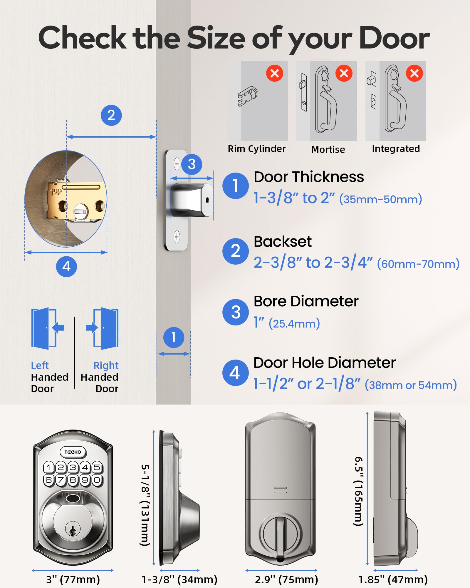 TEEHO TE012W voice control setup with Alexa for hands-free entry convenience.