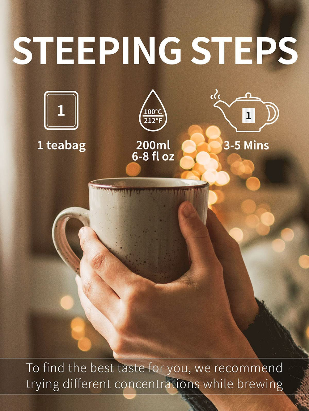 TeeLux decaf green tea bags ready to brew for a simple daily ritual.
