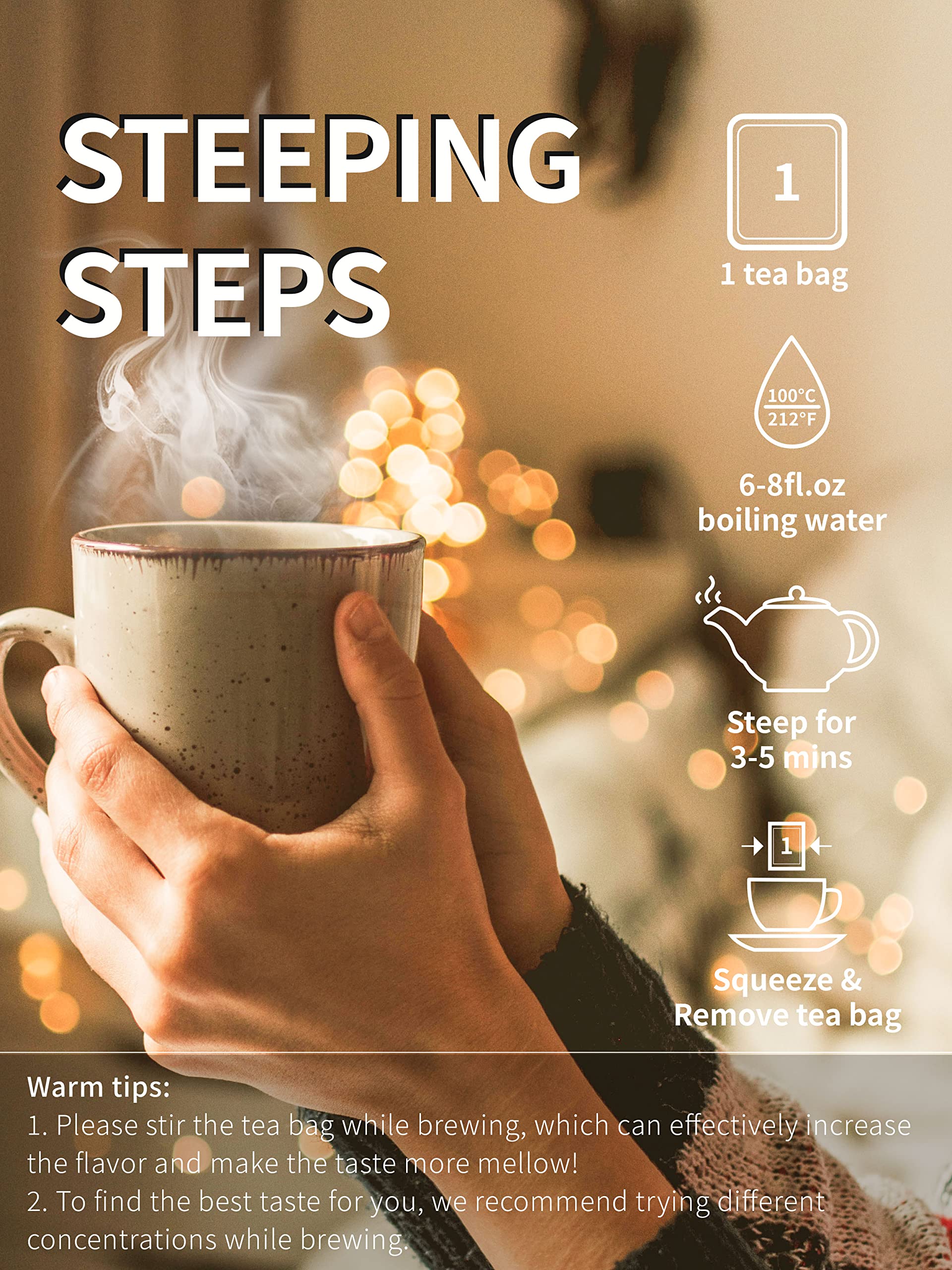 Teelux eco packaging image demonstrates waste free tea experience