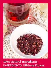 Hot brew: Teelux Hibiscus delivers tart, fragrant cup.
