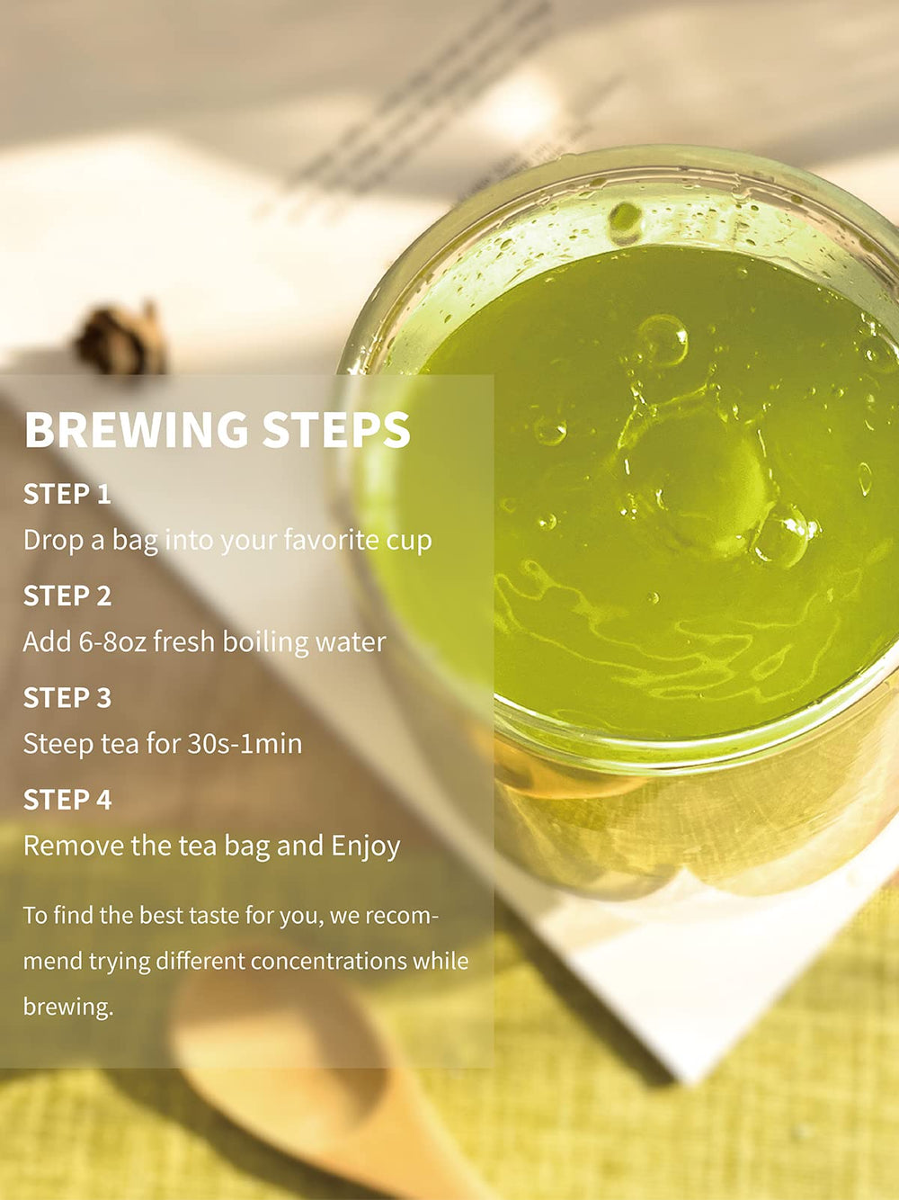 TeeLux pyramid tea bags deliver a fresher, more flavorful steep.