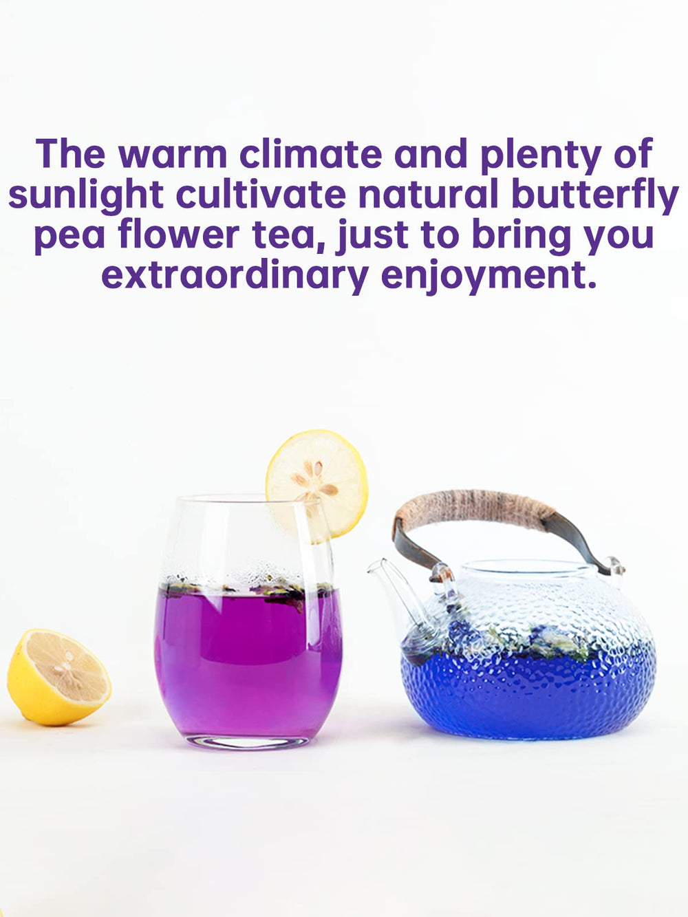 TeeLux non-GMO petals provide caffeine-free daily enjoyment.