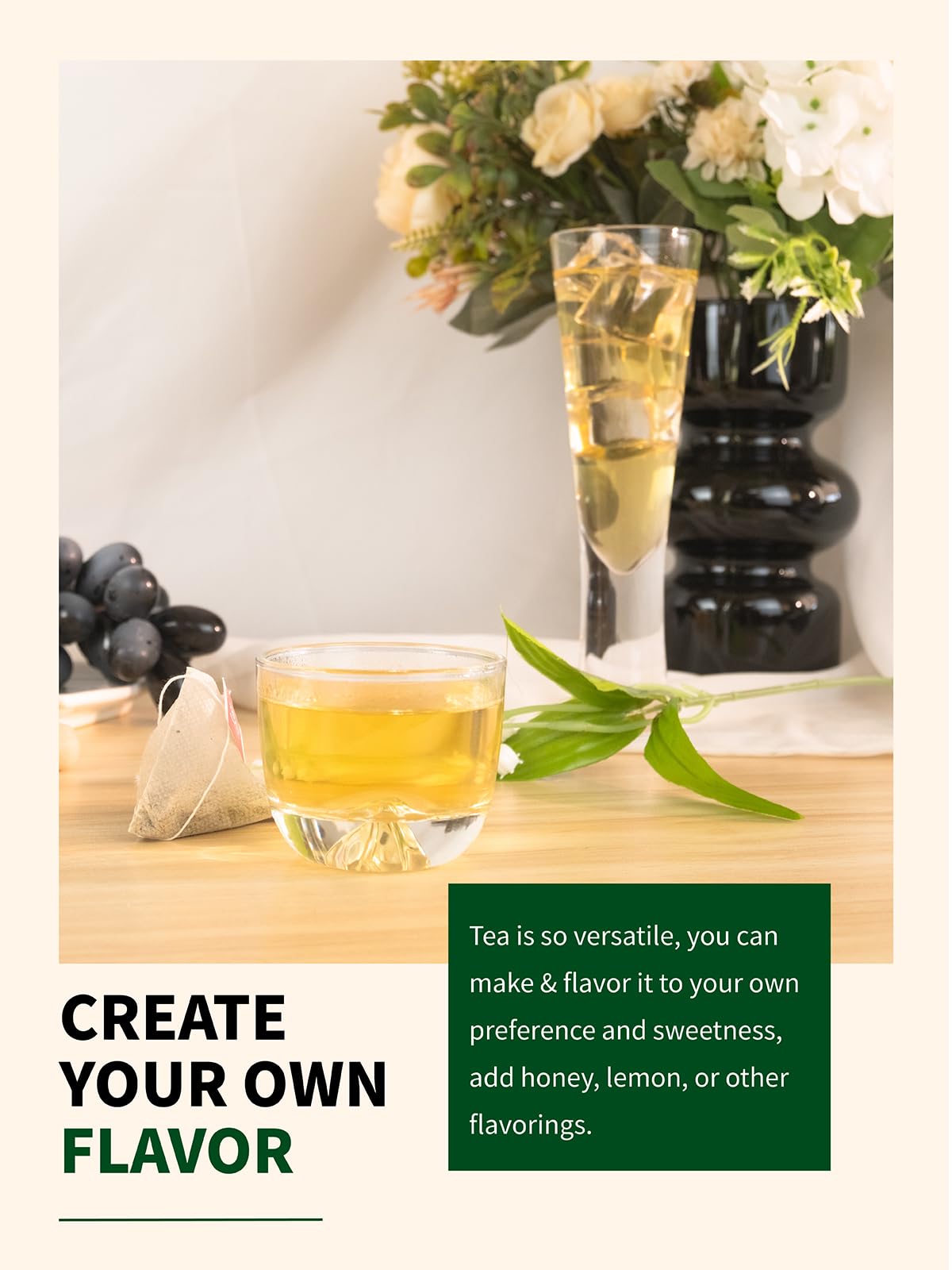 Teelux Yerba Mate tea steeping for 3-5 minutes to balance flavor