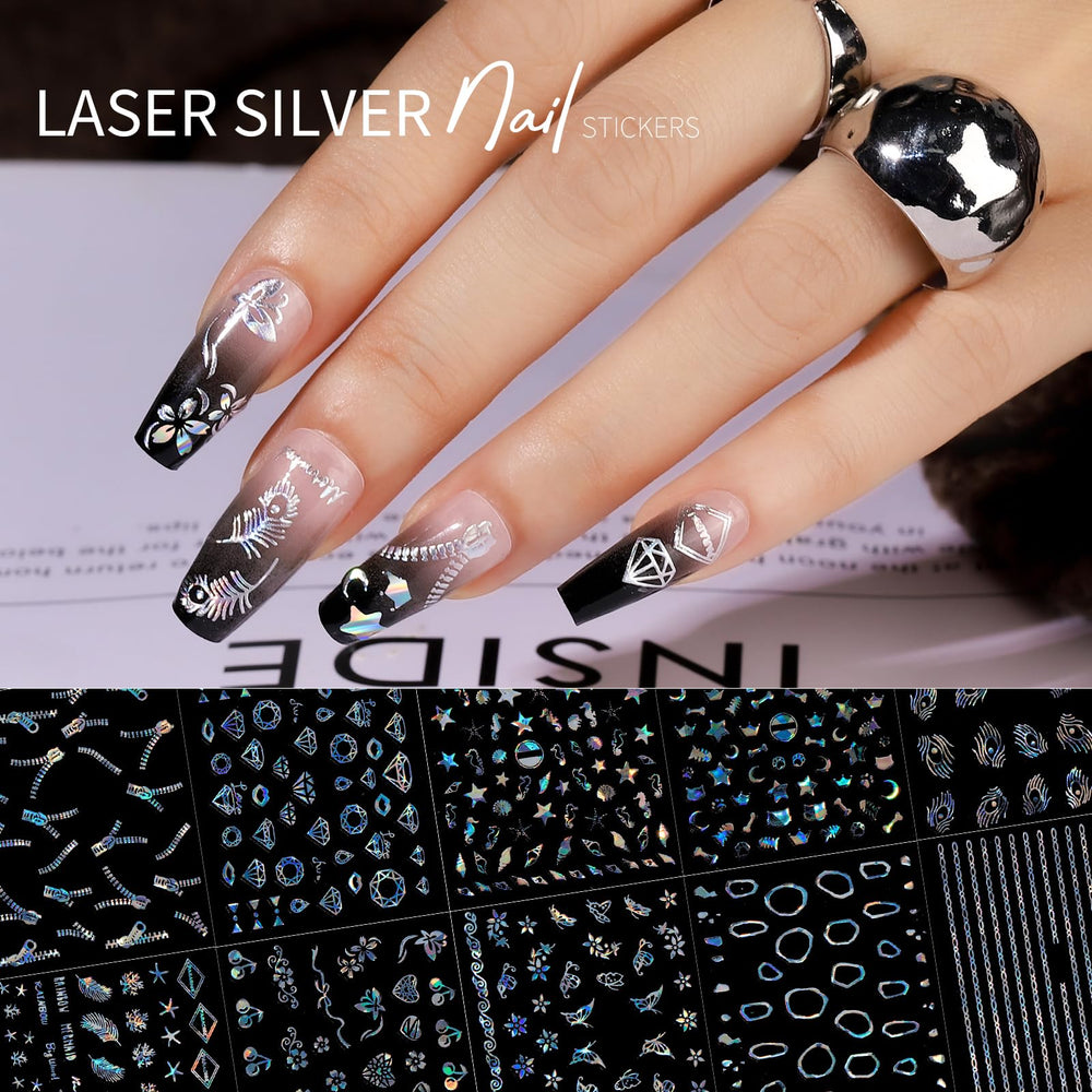 Teenitor Aurora nail stickers floral patterns for fresh nail art