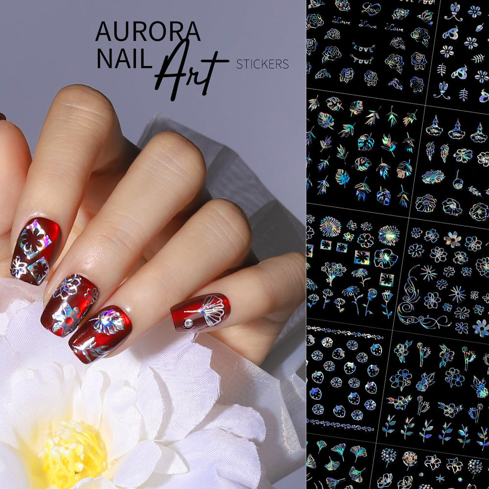 Teenitor Aurora nail stickers lace dots for delicate details