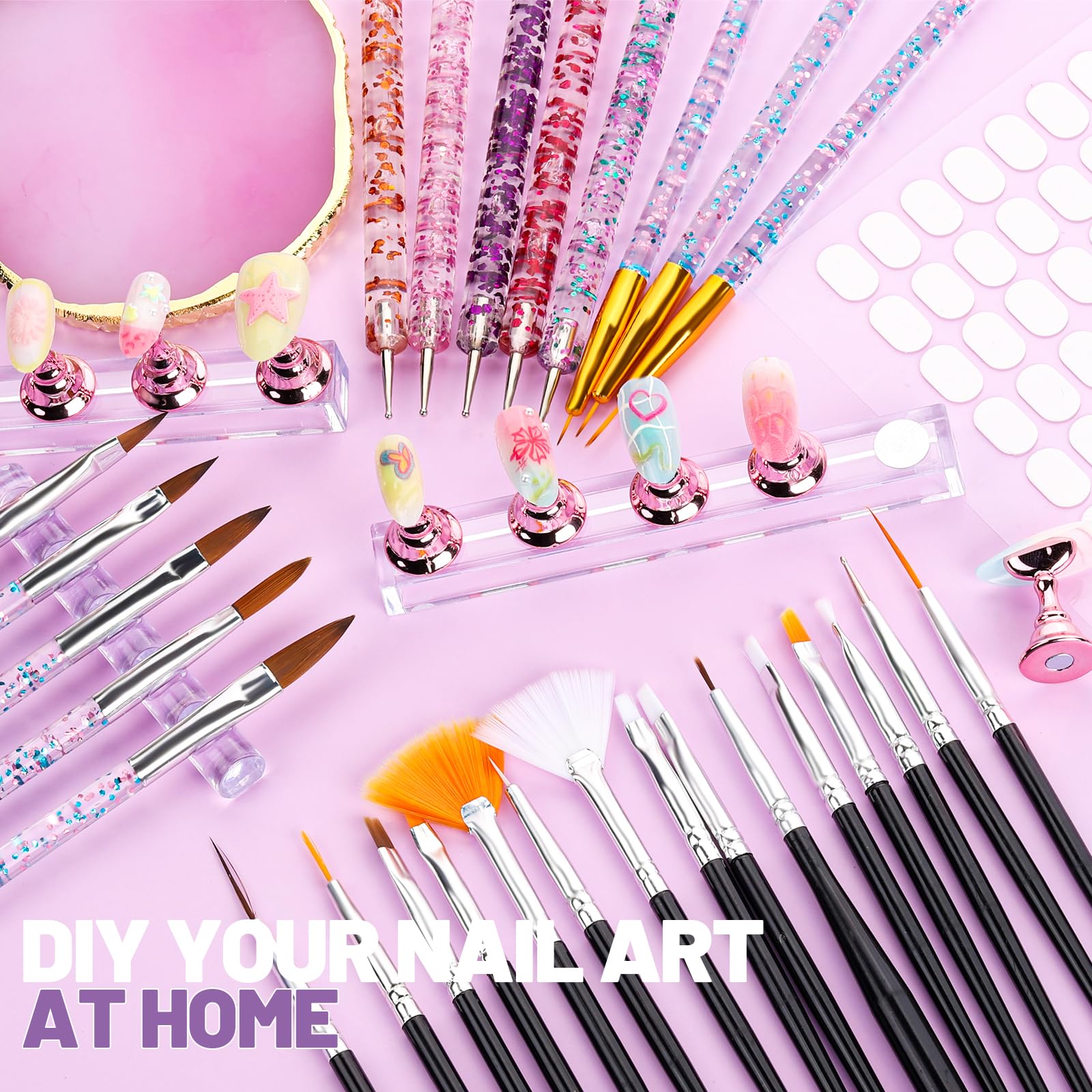 Teenitor DIY nail art kit promotes organized, creative at-home projects.