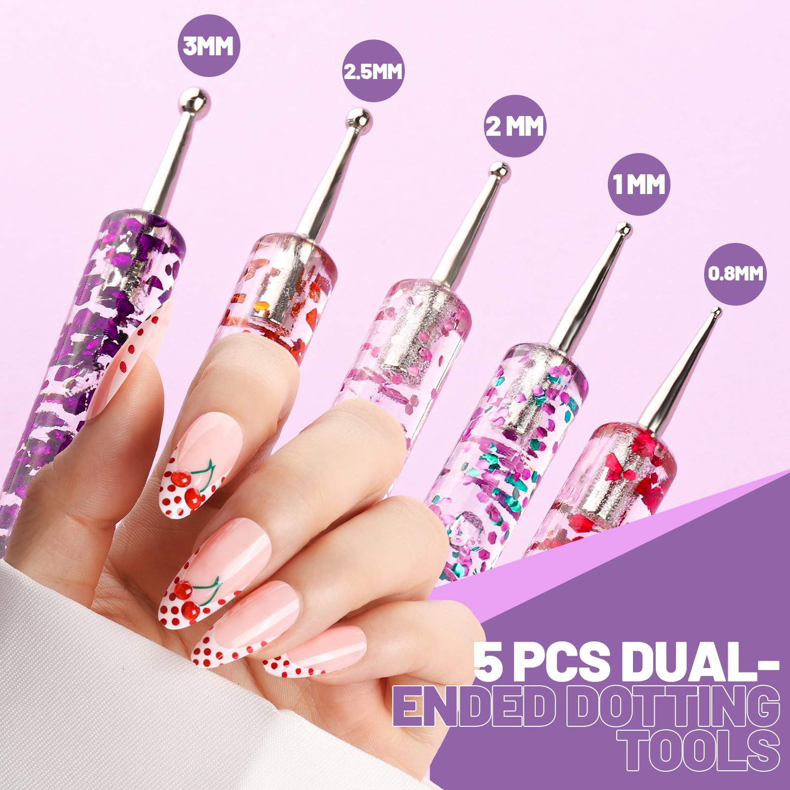 Teenitor 100 adhesive tabs help keep nails firmly in place.