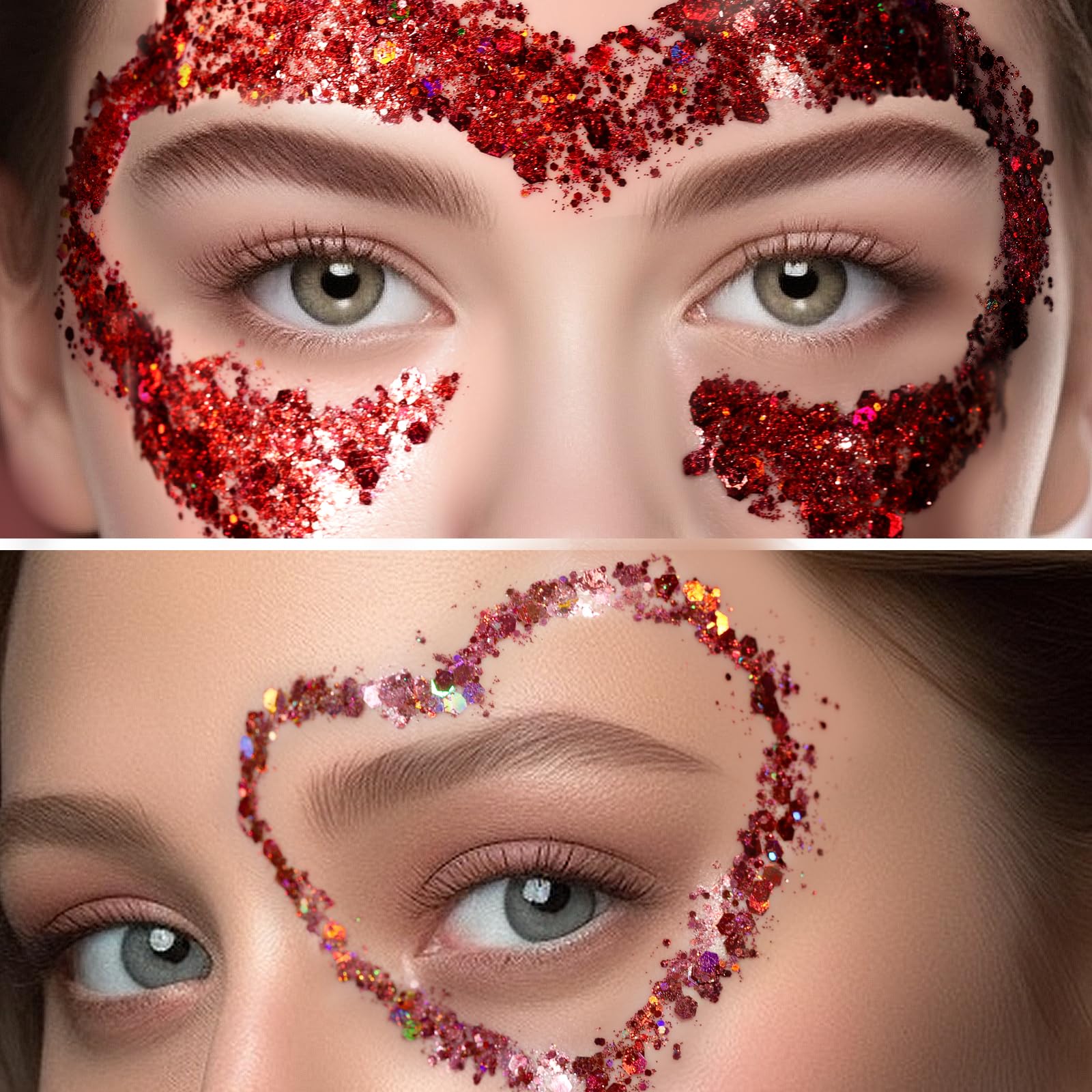 Teenitor hair glitter gel adds shimmering accents for concerts and parties.