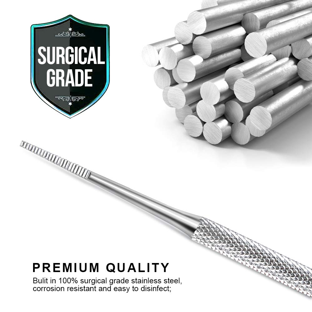 Teenitor ingrown toenail lifter straight provides straight leverage under nails.