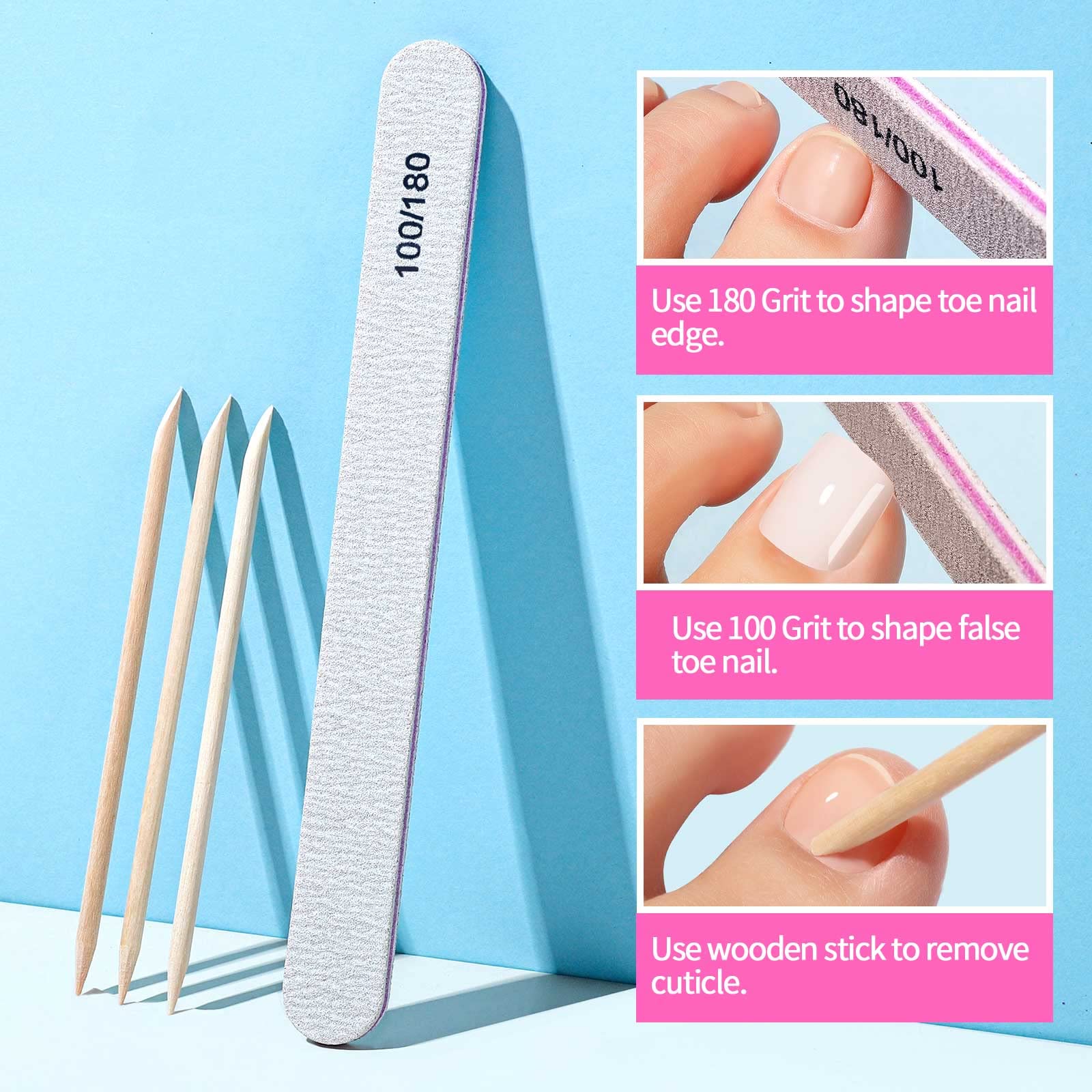 Teenitor numbered toe tips with handles for easy selection