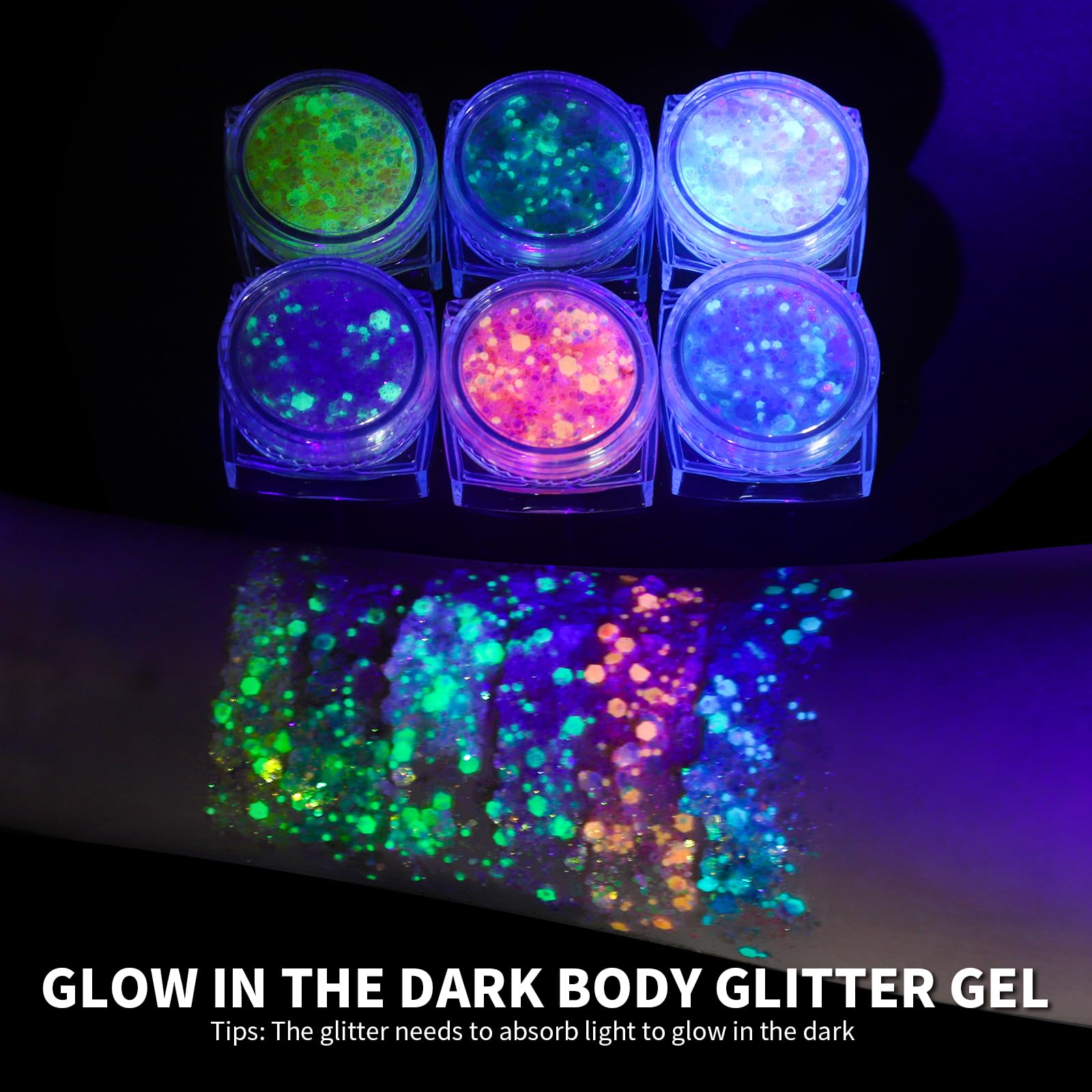 Teenitor easy removal glitter gel with wipes after use.