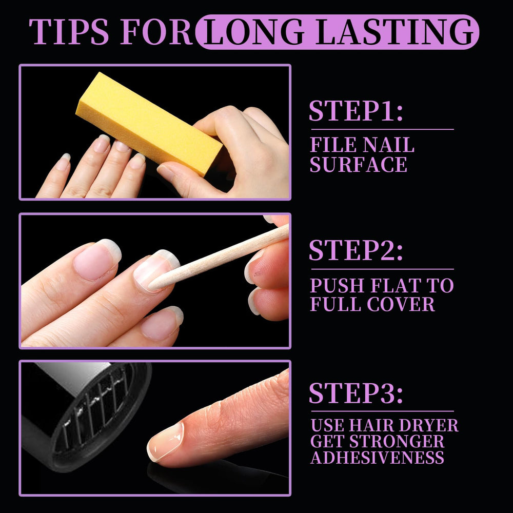 Teenitor reusable nail tabs protect natural nails and allow reuse.