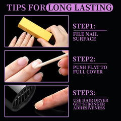 Teenitor reusable nail tabs protect natural nails and allow reuse.
