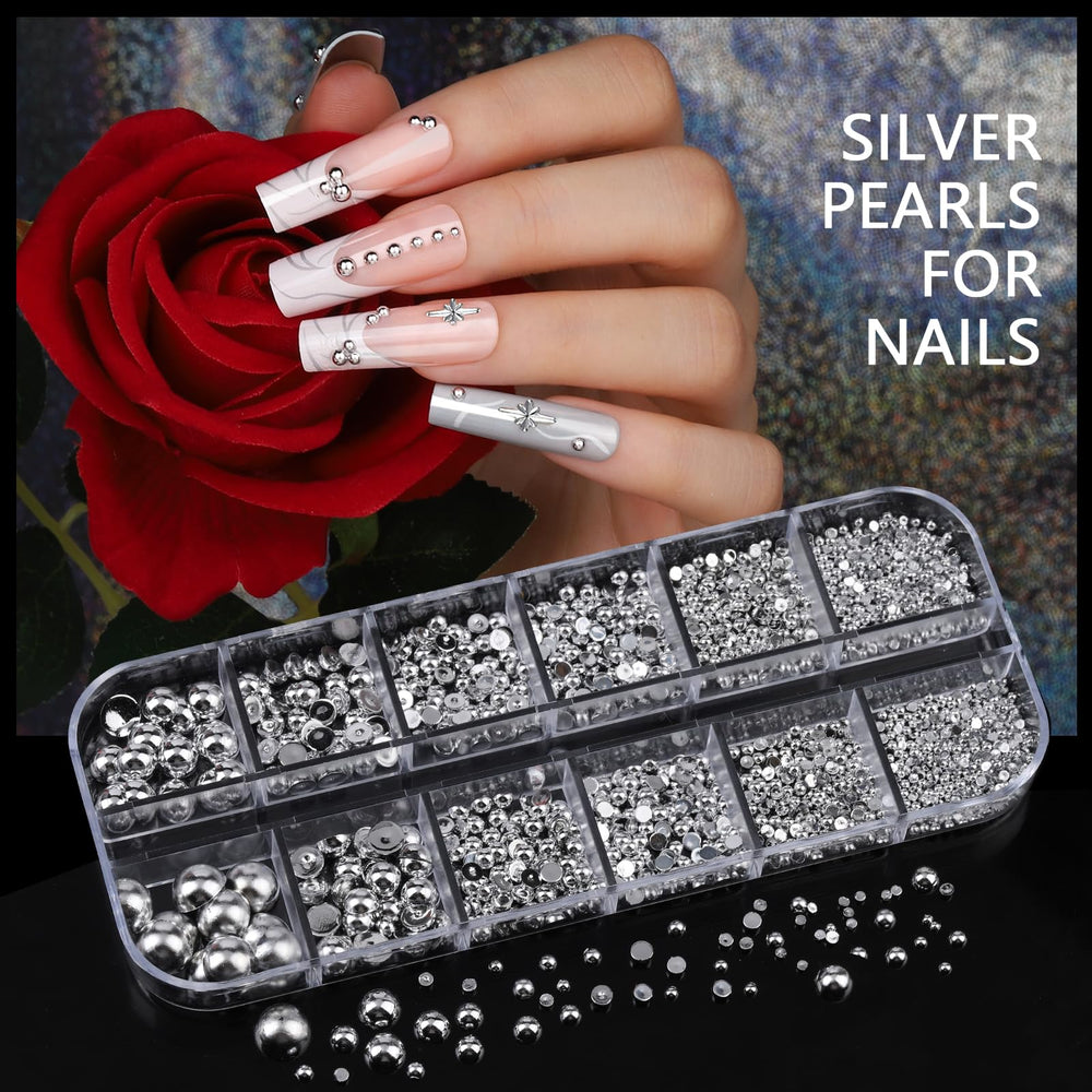 Teenitor silver rhinestones in eight shapes for eye catching accents