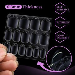 Teenitor ultra-thin 0.3mm tabs ensure natural feel on nails.