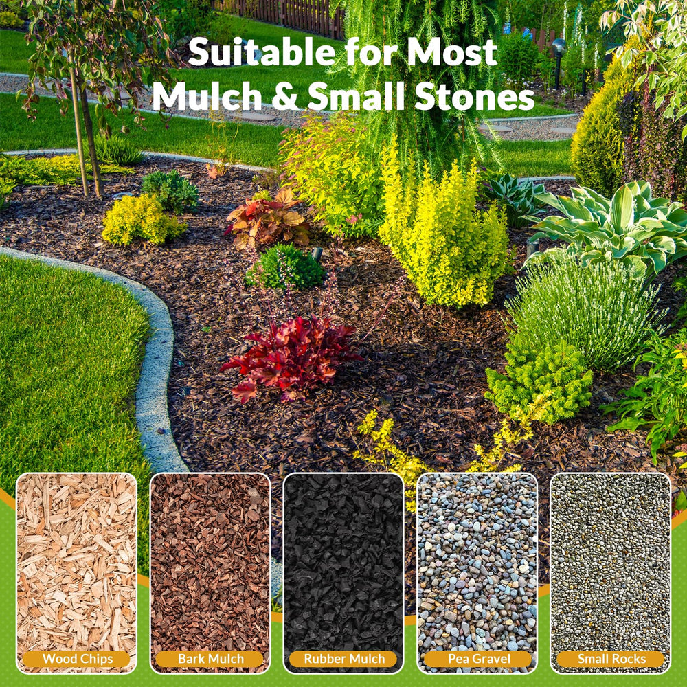 Teexpert mulch glue applied on walkway edge for better stability