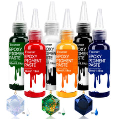 Teexpert Pigment Paste bottle closeup for epoxy resin with rich, even color payoff