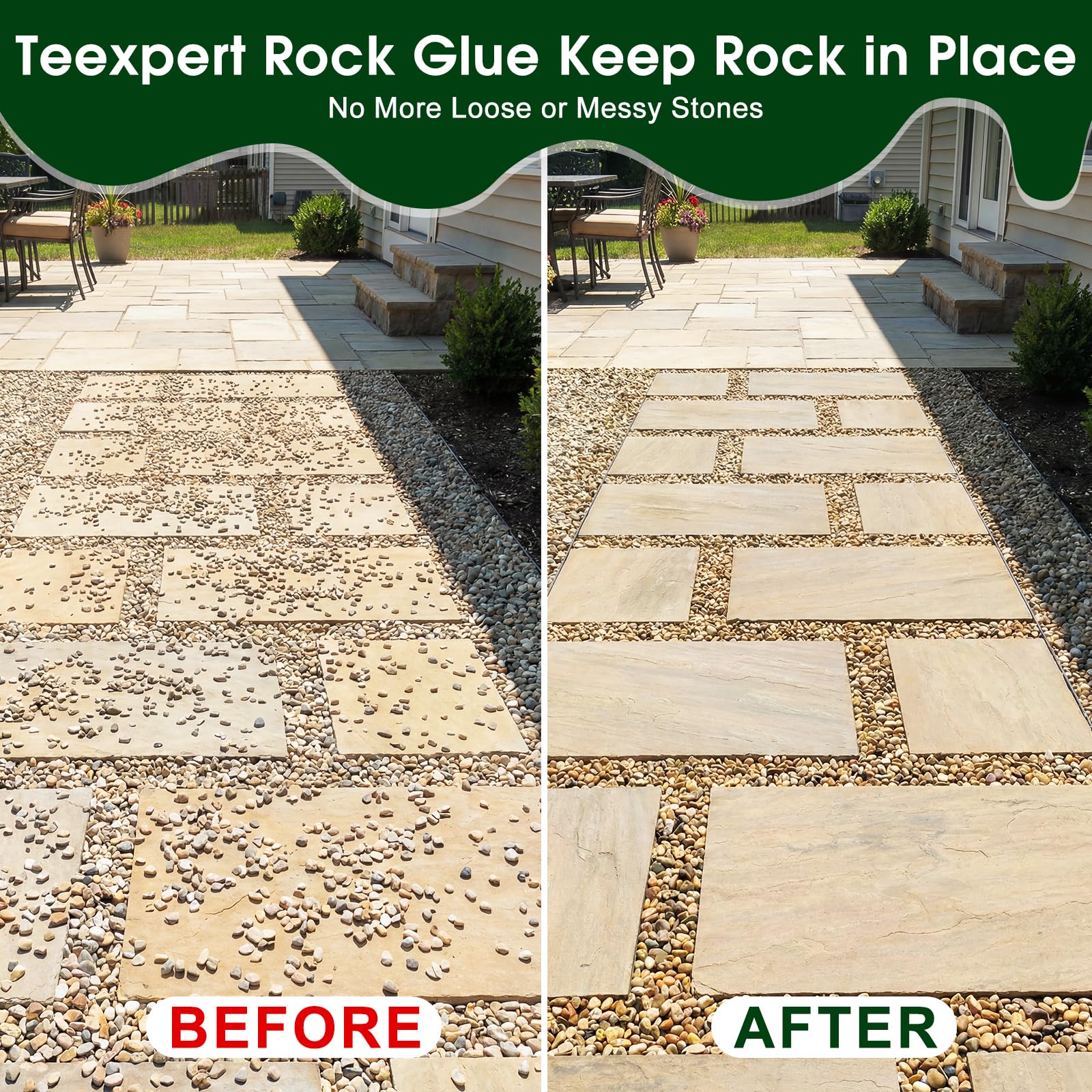 Teexpert rock glue spray method demonstrates easy application