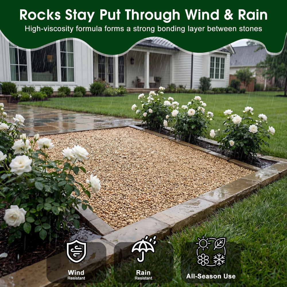 Teexpert rock glue drying process reveals clear finish