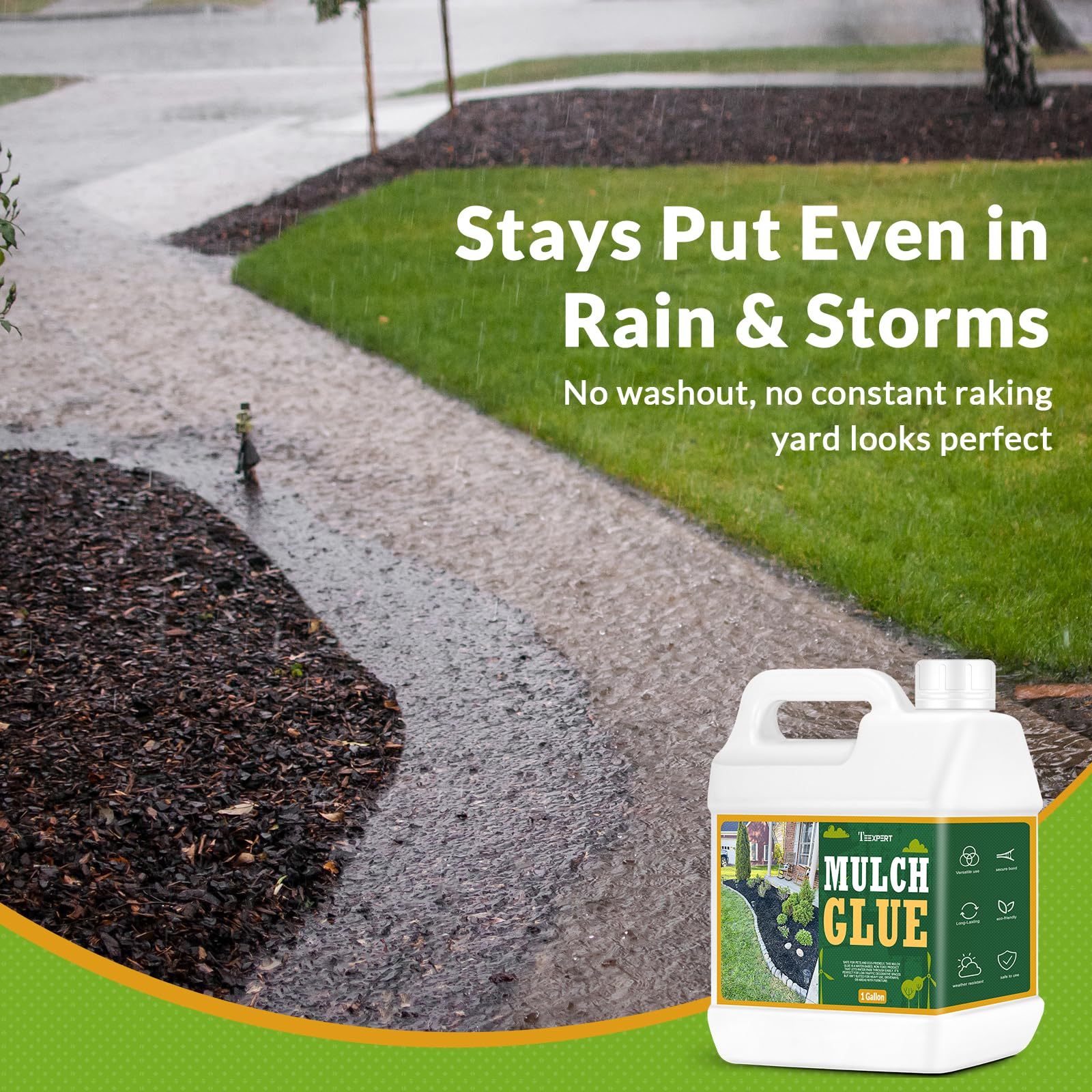 Teexpert wind-resistant glue keeps gravel in place during windy days